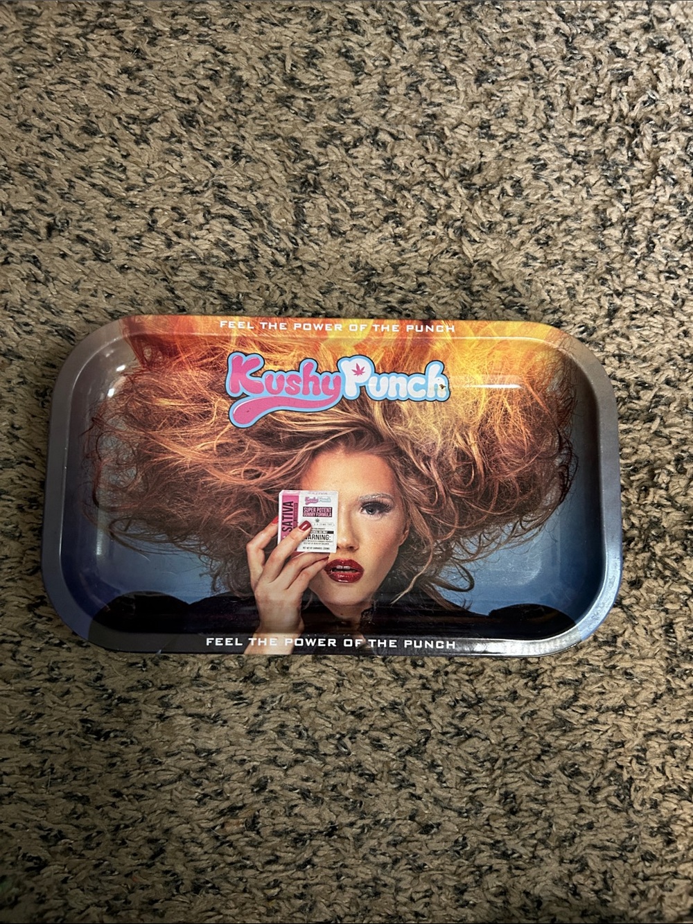 Dolls Kill Kushy Punch Rolling Tray - Copper Hair Artwork